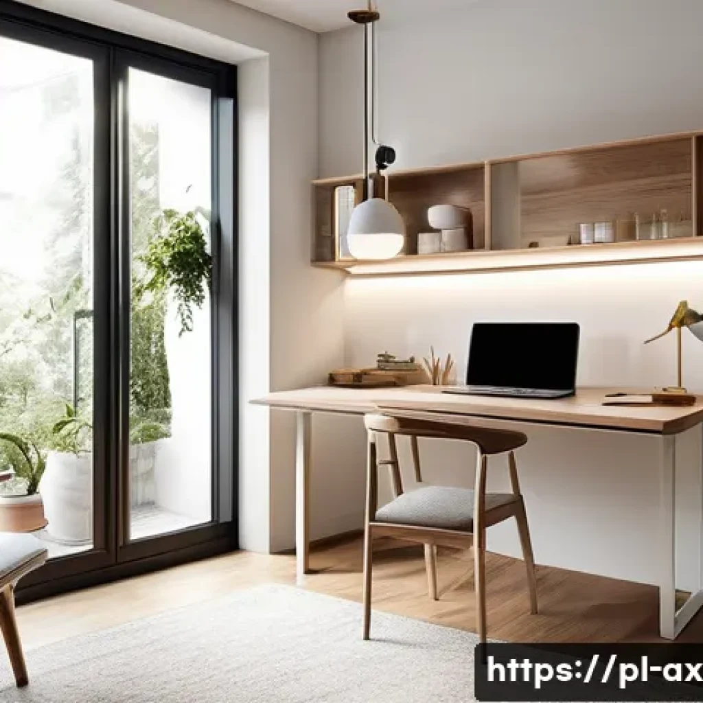 플렉스 리빙 공간의 정리와 청소 방법 - A modern flexible living space divided into distinct functional zones without walls: a cozy reading ...