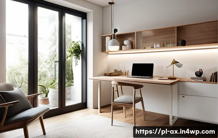 플렉스 리빙 공간의 정리와 청소 방법 - A modern flexible living space divided into distinct functional zones without walls: a cozy reading ...