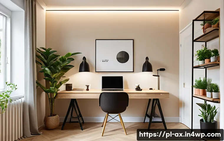 플렉스 리빙 공간에서의 조명 활용법 - A modern, multifunctional Polish apartment interior featuring layered lighting design: ceiling-mount...