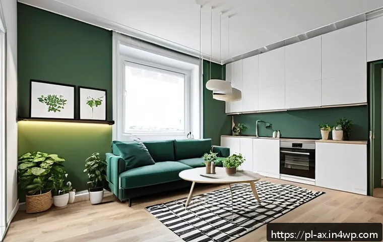 플렉스 리빙 공간에서의 자주 묻는 질문 - A modern Flex Living apartment interior in Warsaw, Poland, designed for two people, featuring a comp...