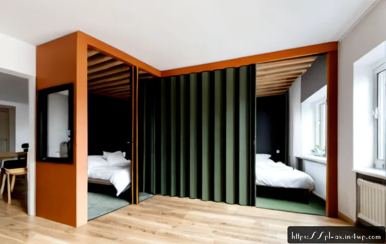 플렉스 리빙 공간의 연구 동향 - Photorealistic architectural research scene inside a flexible co-living apartment in Warsaw, Poland,...